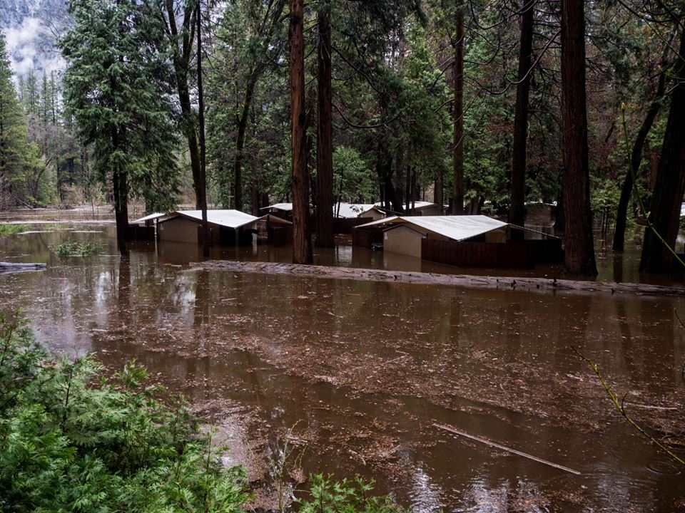 Yosemite releases dramatic video footage from the weekend's flooding in