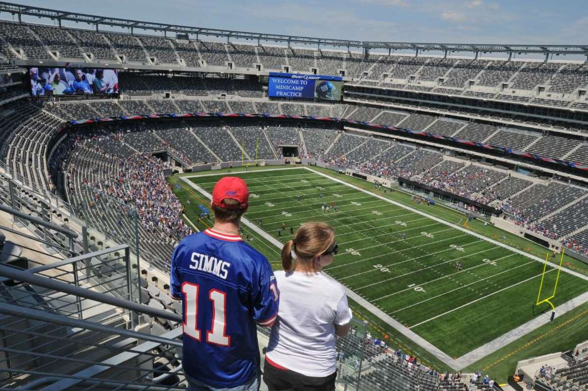 Concession selling New York Giants souvenirs at MetLife Stadium