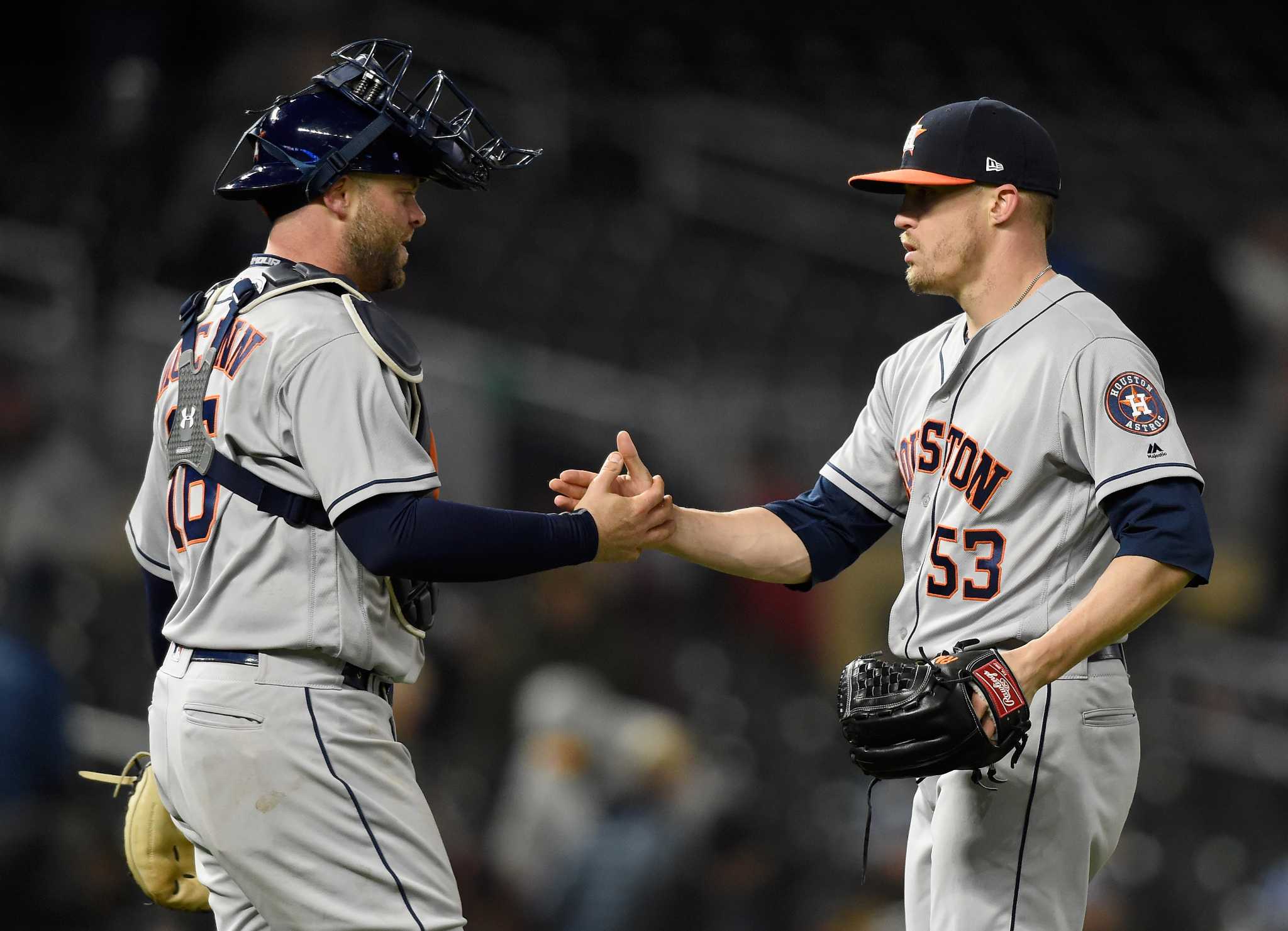 Astros catcher Brian McCann has fond memories of new team