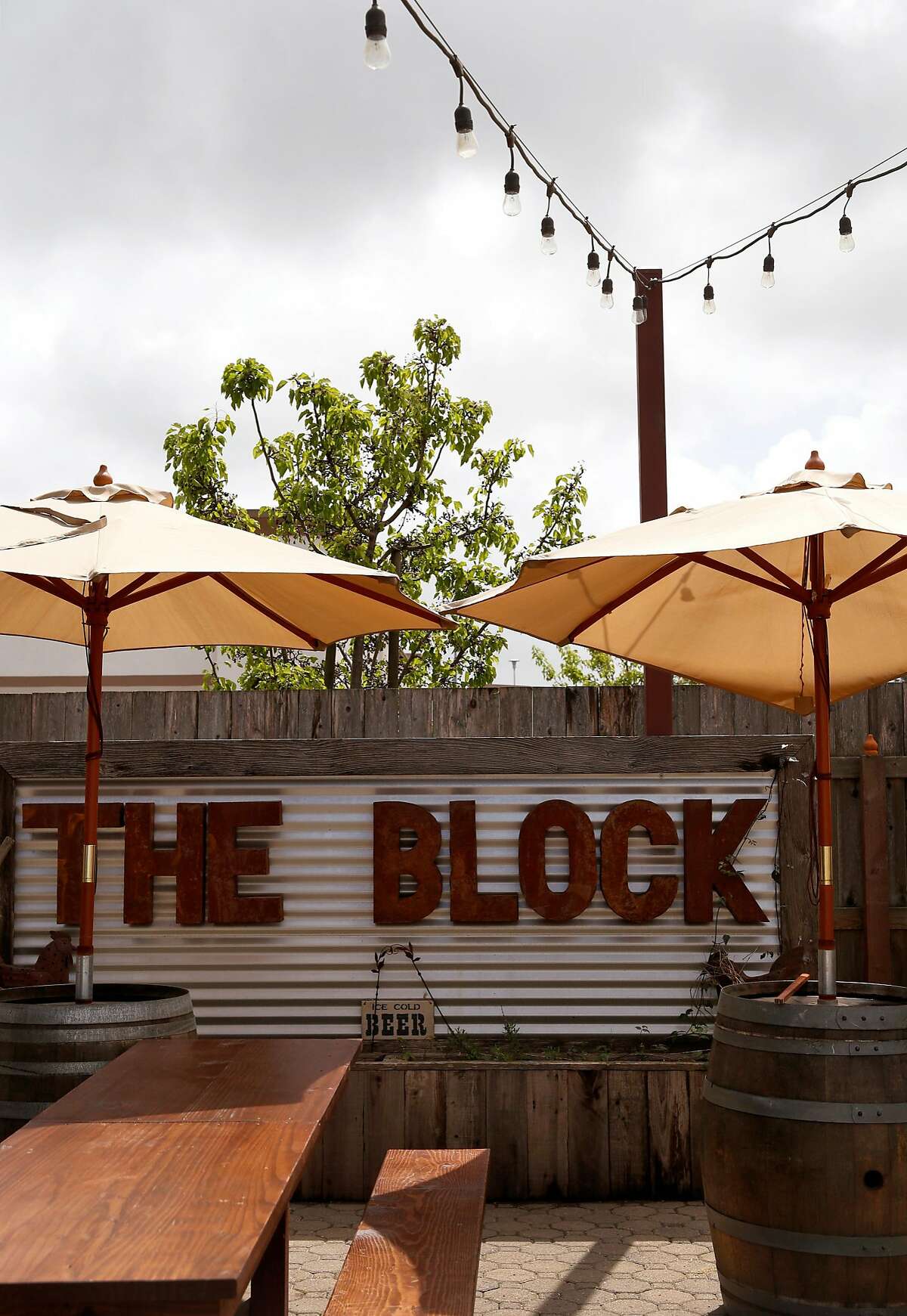 The Block, a food park, bar and sometimes live music spot in Petaluma.
