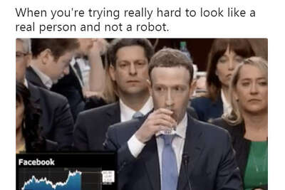 Social Media Reacts To Zuckerberg S Senate Testimony With Memes Robot Theories