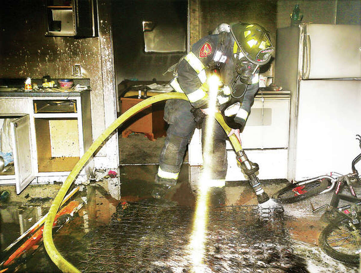 Alton firefighters extinguish mattress fire that squatter’s candle ignited