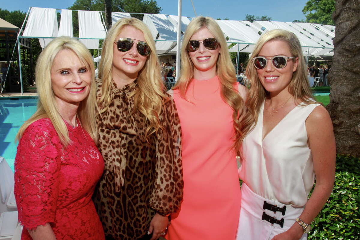 Jo Lynn Falgout, from left, Christine Falgout, Kimberly Falgout and Holly Alvis at the Clay Court Tennis Fashion Show luncheon at River Oaks Country Club.