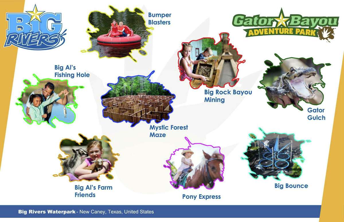 Attractions coming to Grand Texas' Gator Bayou Adventure Park. 