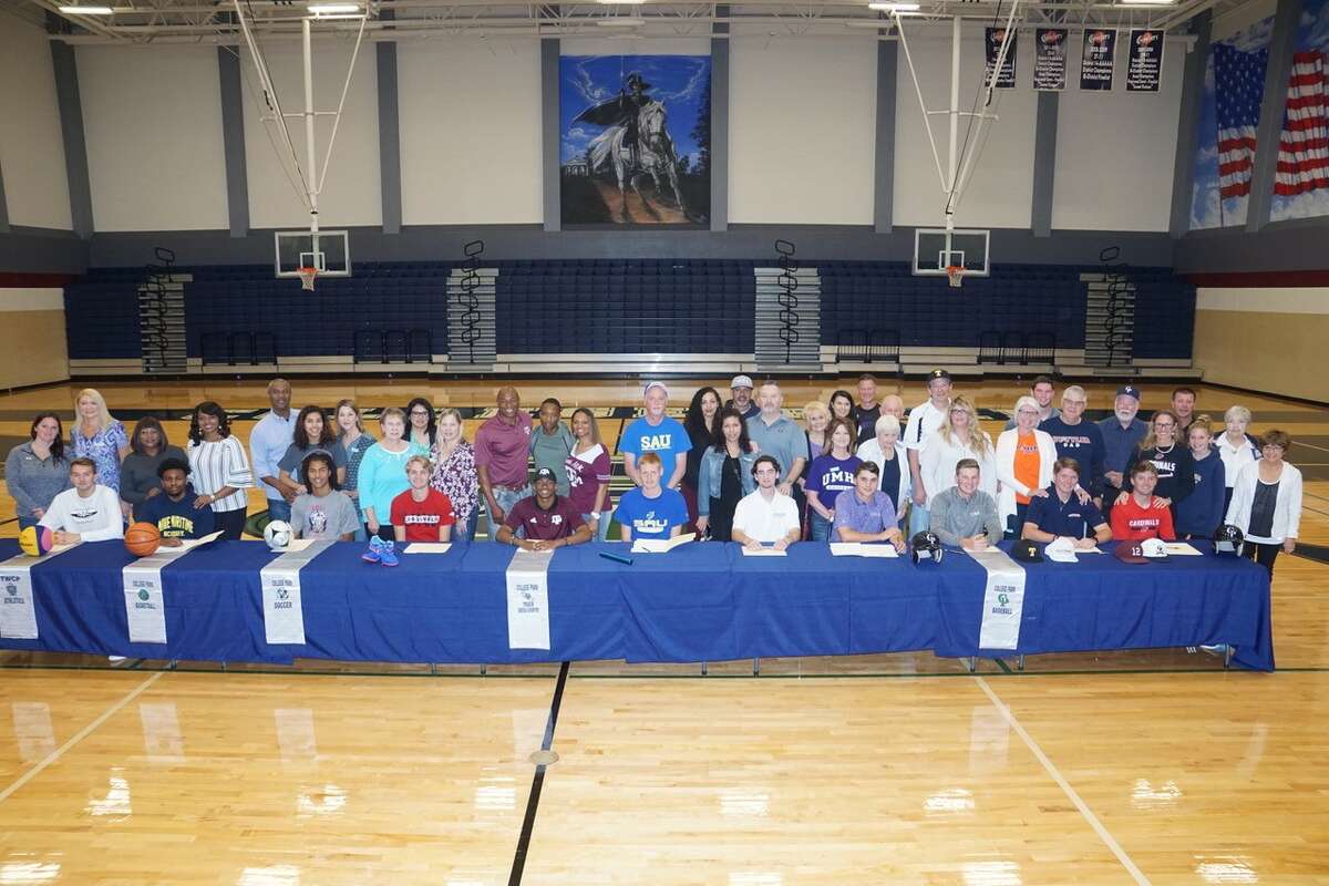 Eleven student-athletes celebrated their college signings on Wednesday morning at College Park High School.