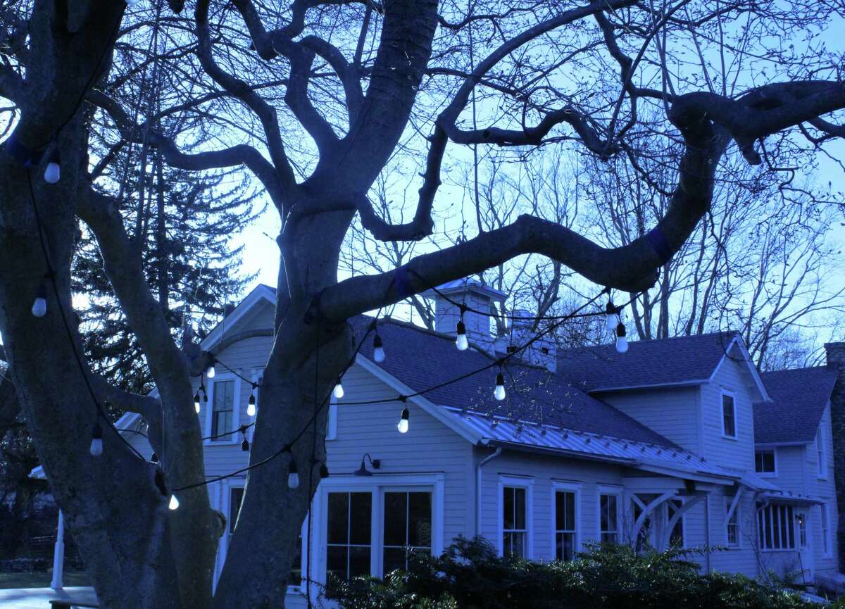 Wakeman Town Farm glowed in the sunset light on April 5.