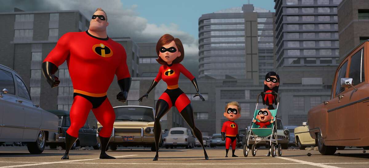 "The Incredibles" brings back the family from the popular 2004 Pixar movie, including Mr. Incredible, Elastigirl and baby Jack Jack.