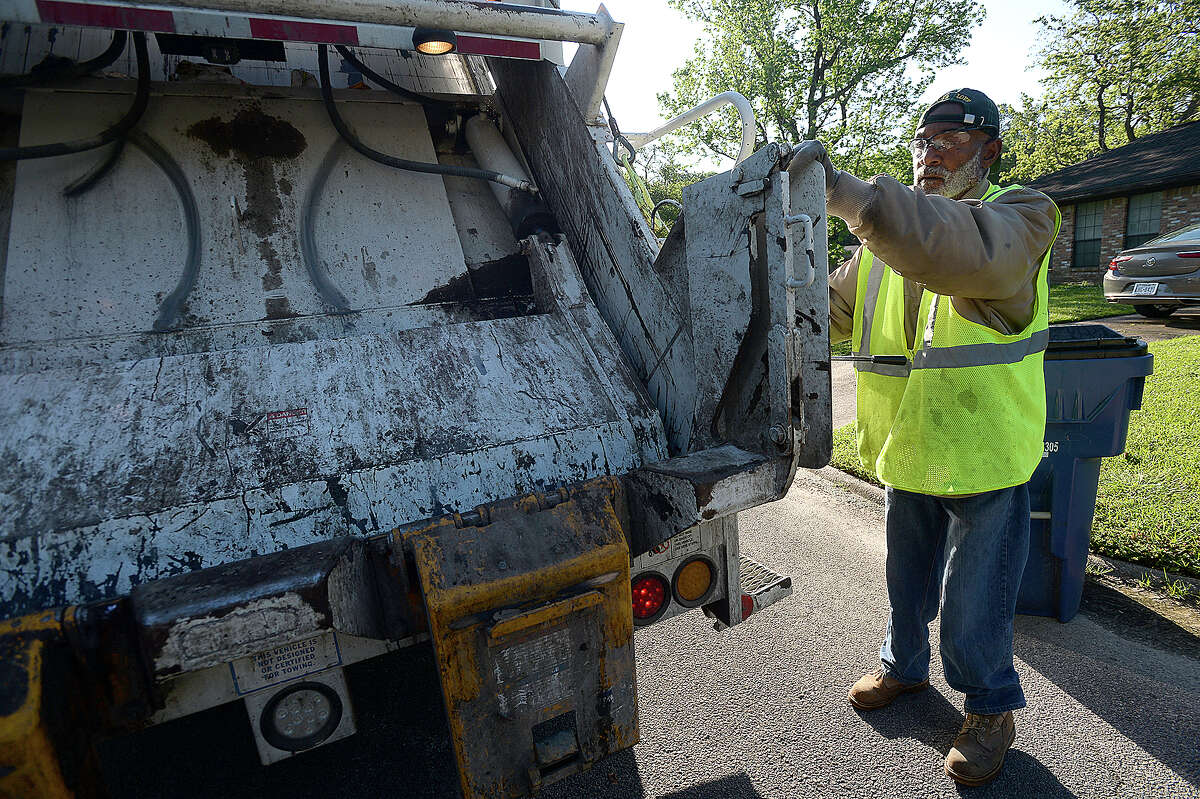 Trash collection picks up by tons post-Harvey