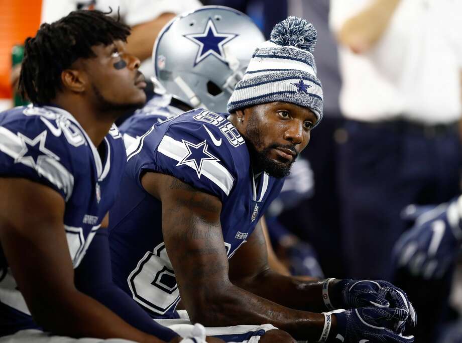 PHOTOS: Texans vs. Dolphins
ARLINGTON, TX - NOVEMBER 23: Dez Bryant # 88 of the Dallas Cowboys sits on the bench in the second half of a football match against the Los Angeles Chargers at AT & T Stadium on November 23, 2017 in Arlington, Texas. (Photo by Wesley Hitt / Getty Images)
>>> See photos of Texans during Thursday night's victory over the Dolphins ... Photo: Wesley Hitt / Getty Images