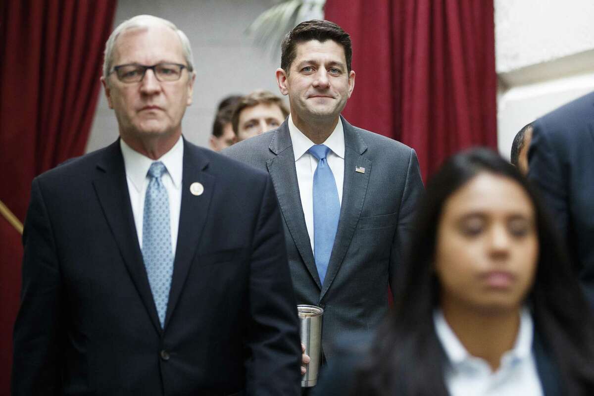House Speaker Paul Ryan (right) is one of the more reliable enablers of a president who forfeited any claim of decency..
