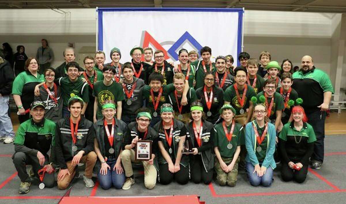 H.H. Dow High School's FIRST Robotics Team 2619, The Charge, unleashed its robot at the Kettering University District Competition. (Photo provided)