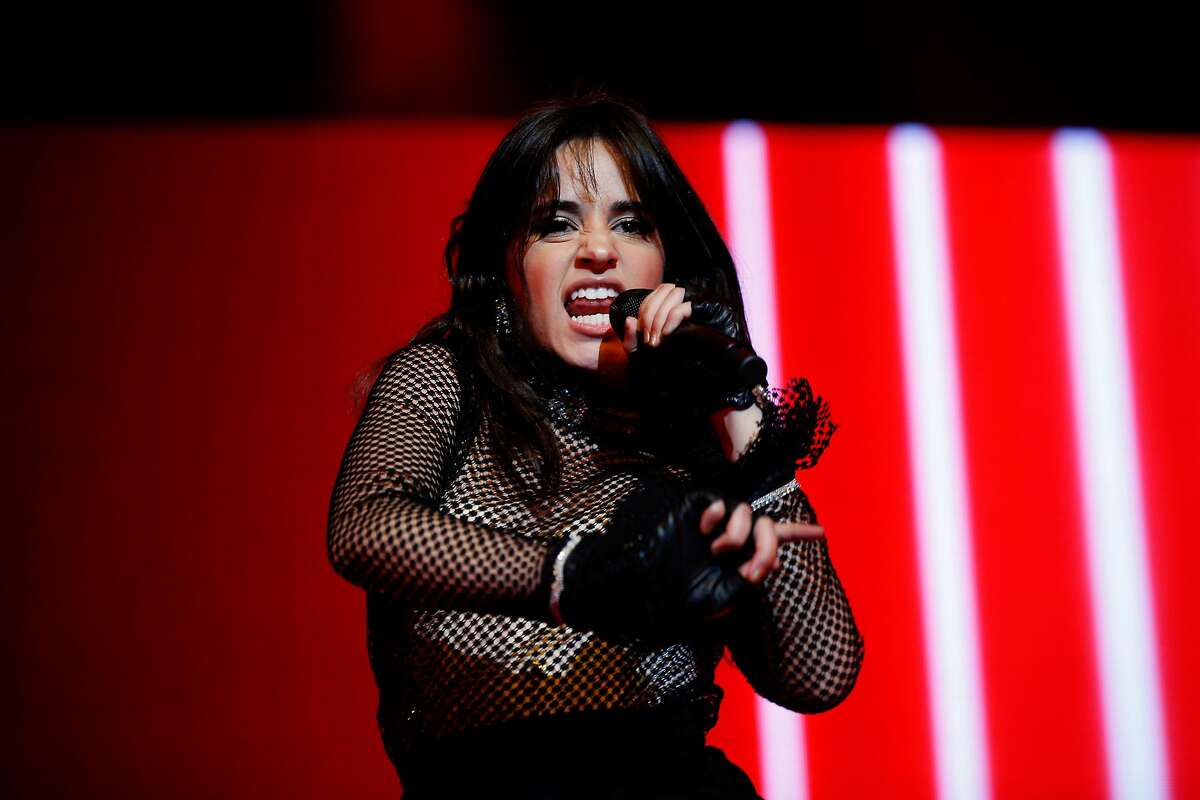 Camila Cabello performs at the Fox Theater, Friday, April 13, 2018, in Oakland, Calif.