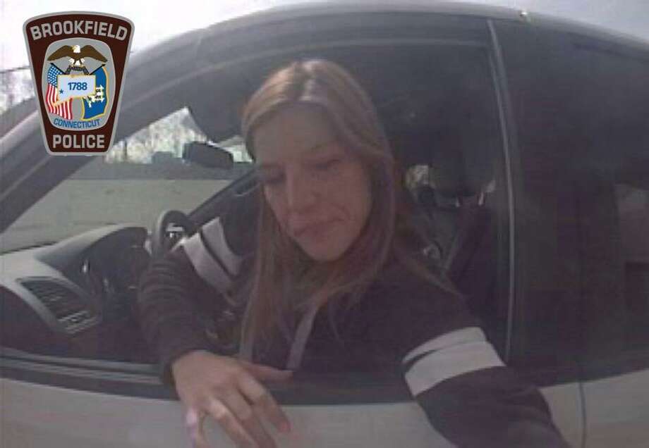 Police are seeking the public’s help in finding a woman who might have stolen license plates. Photo: / Brookfield Police Department Facebook /Contributed Photo