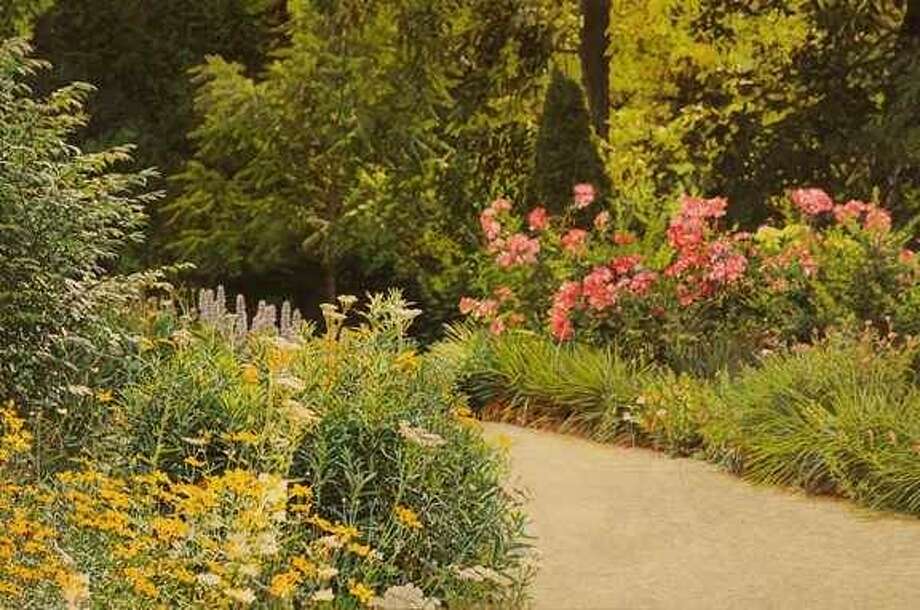 L C S Vaughn Among Landscape Artists Featured At Duane Reed Gallery This Oil On Canvas Entitled Garden Path Is One Of Several Pieces By Jeffrey