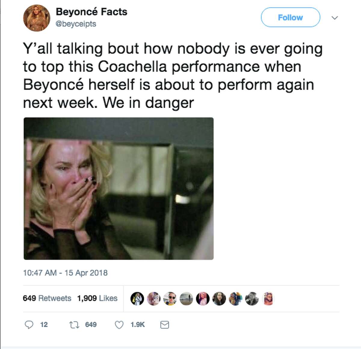 Fans reacted to Beyonce's historic headlining performance at the 2018 Coachella Valley Music and Arts Festival.