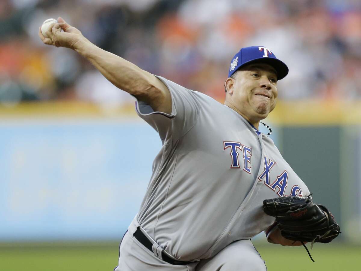 Bartolo Colon takes perfect game into 8th inning, Rangers beat