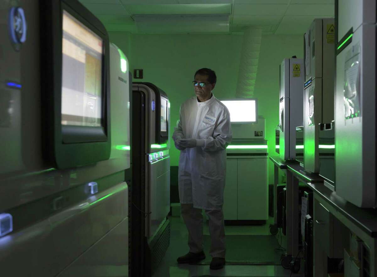 A Sema4 employee works at the company’s lab at 1428 Madison Ave., in Manhattan. The company has announced that it is relocating the lab to a to-be-determined site in Stamford.