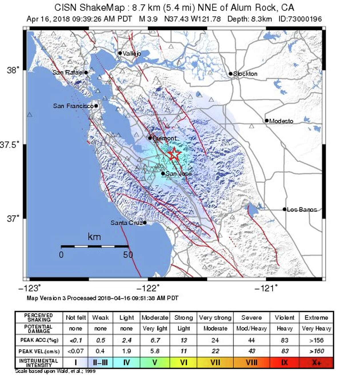 3.9 earthquake shakes up Alum Rock in San Jose