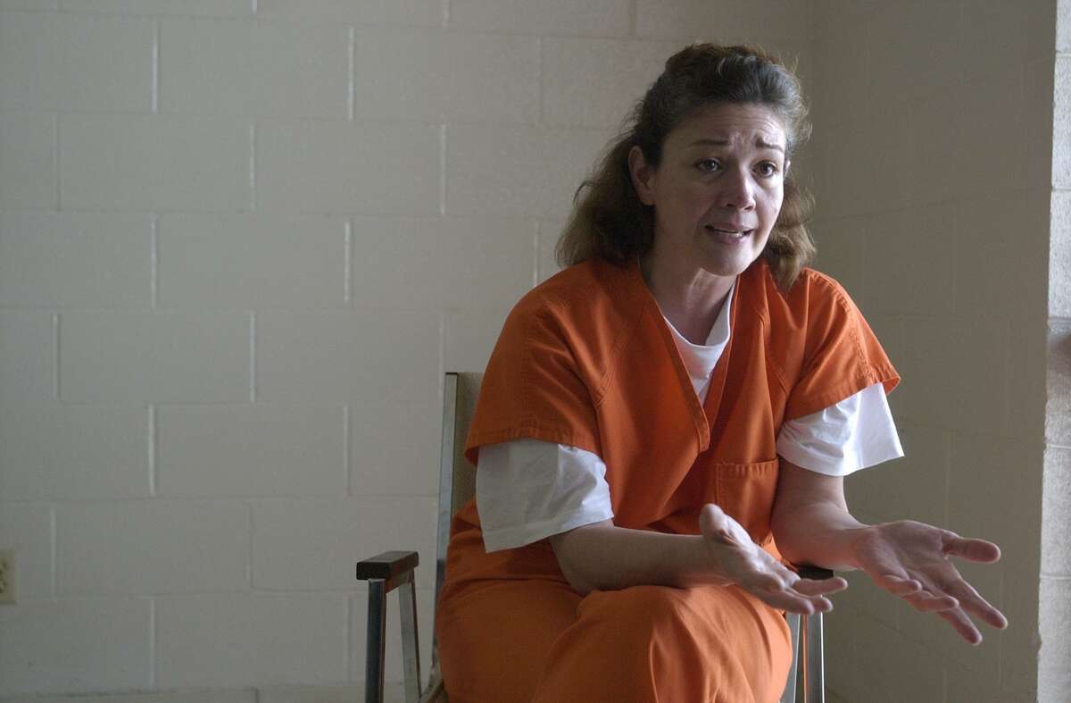 Clara Harris speaks to a reporter during her stay at the Brazoria County Detention Center on May 19, 2003.