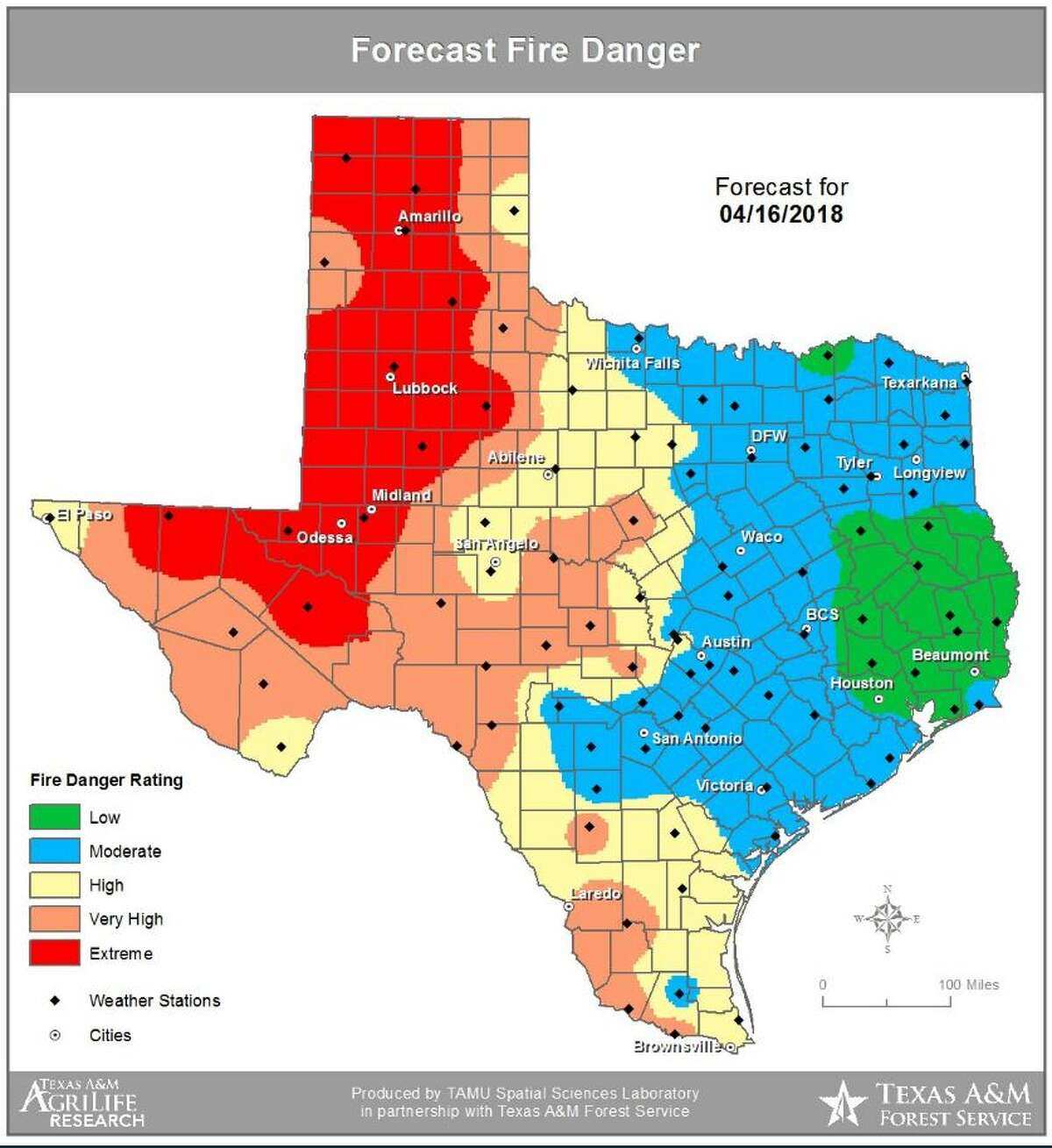 Forest Service: Midland is an ‘area of concern’ for wildfire outbreak