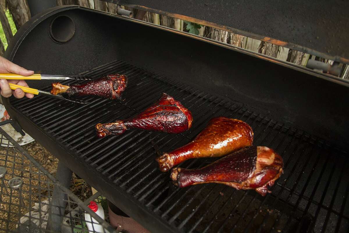 Smoked turkey legs, a Fiesta favorite you can make at home