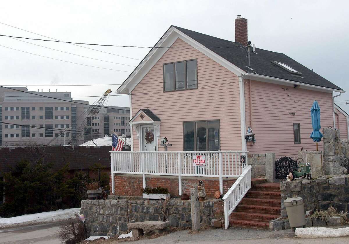 The home of Susette Kelo is shown in the Fort Trumbull section of New London Conn., in the Tuesday, Feb. 8, 2005 file photo. Kelo is one of several property owners in the area refusing to sell or leave their properties to make way for additional development. Alarmed by the prospect of local governments seizing homes and turning the property over to developers, lawmakers in at least half the states are rushing to blunt June's U.S. Supreme Court ruling expanding the power of eminent domain. (AP Photo/Jack Sauer)