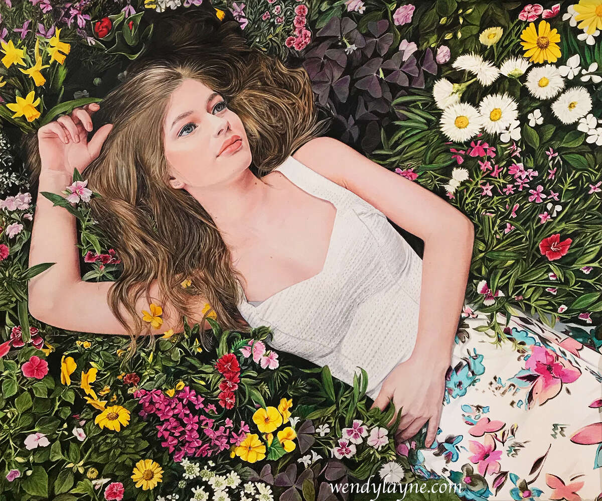 A colored pencil painting titled "Seventeen-Spring" by Conroe artist Wendy Layne, which won Best of Show at the April 14 Conroe Art League Spring Show. The painting will be on display at the Gallery at the Madeley Building in downtown Conroe throughout the month of May.  