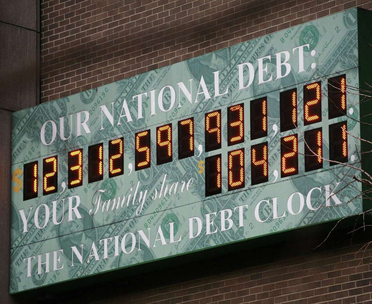 The National Debt Clock is shown Monday, Feb. 1, 2010 in New York.