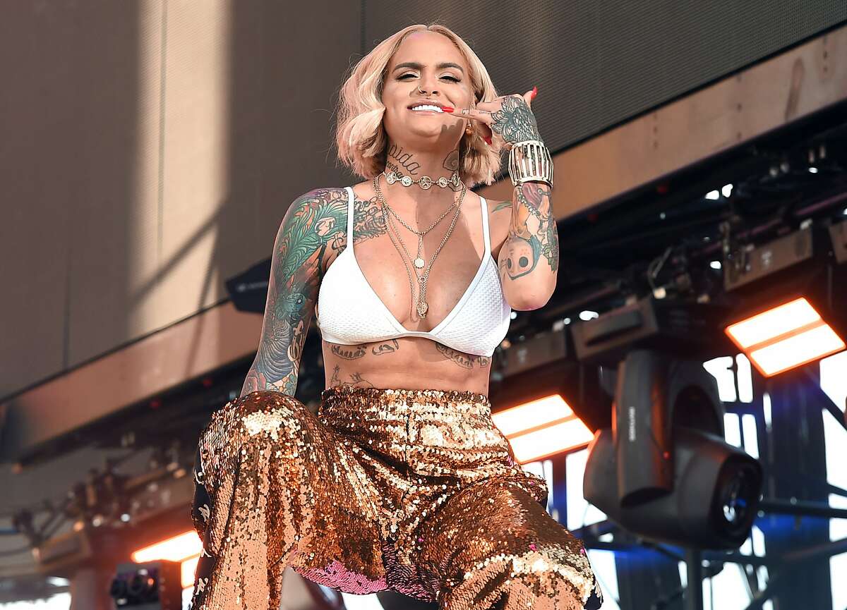 Kehlani performs onstage during the 2018 Coachella Valley Music and Arts Festival on April 15, 2018 in Indio, California. 