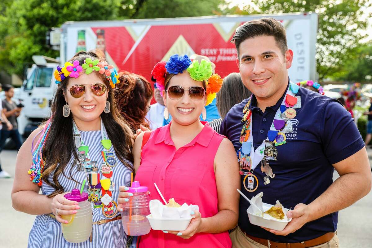 At Hemisfair Park, on Friday, April 19, 2018, Fiesta 2018 kicked off. Fiesta Fiesta is the official opening event of Fiesta, which takes place over 11 days each April. Official Fiesta Royalty and the Mayor helped to kick off the event. Pin trading, food, and music were all a part of this family friendly event.