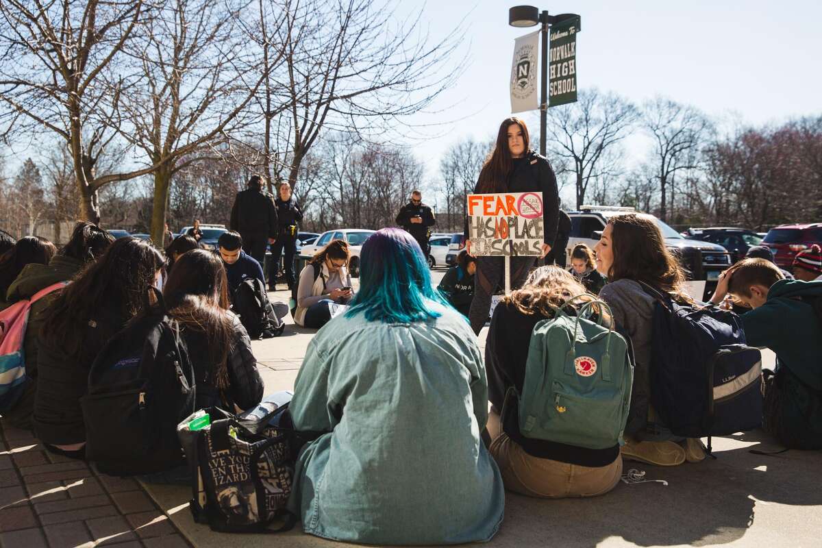 Numbers dwindle in latest Norwalk High walkout to end gun violence