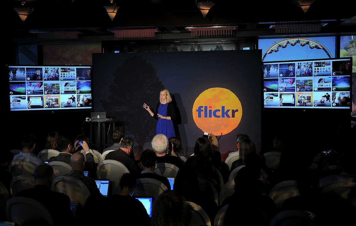 Yahoo CEO Marissa Mayer speaks during an announcement that Yahoo acquired the Tumblr blogging site in order to upgrade its Flickr site, in New York, May 20, 2013. Yahoo announced a $1.1 billion deal for blogging site Tumblr aiming to help Yahoo to tap into the younger, active online user base at Tumblr. AFP PHOTO/Emmanuel DunandEMMANUEL DUNAND/AFP/Getty Images