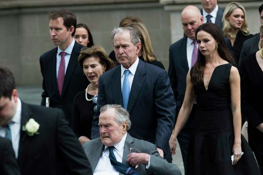 Photos from Barbara Bush's funeral show past presidents, first lady ...