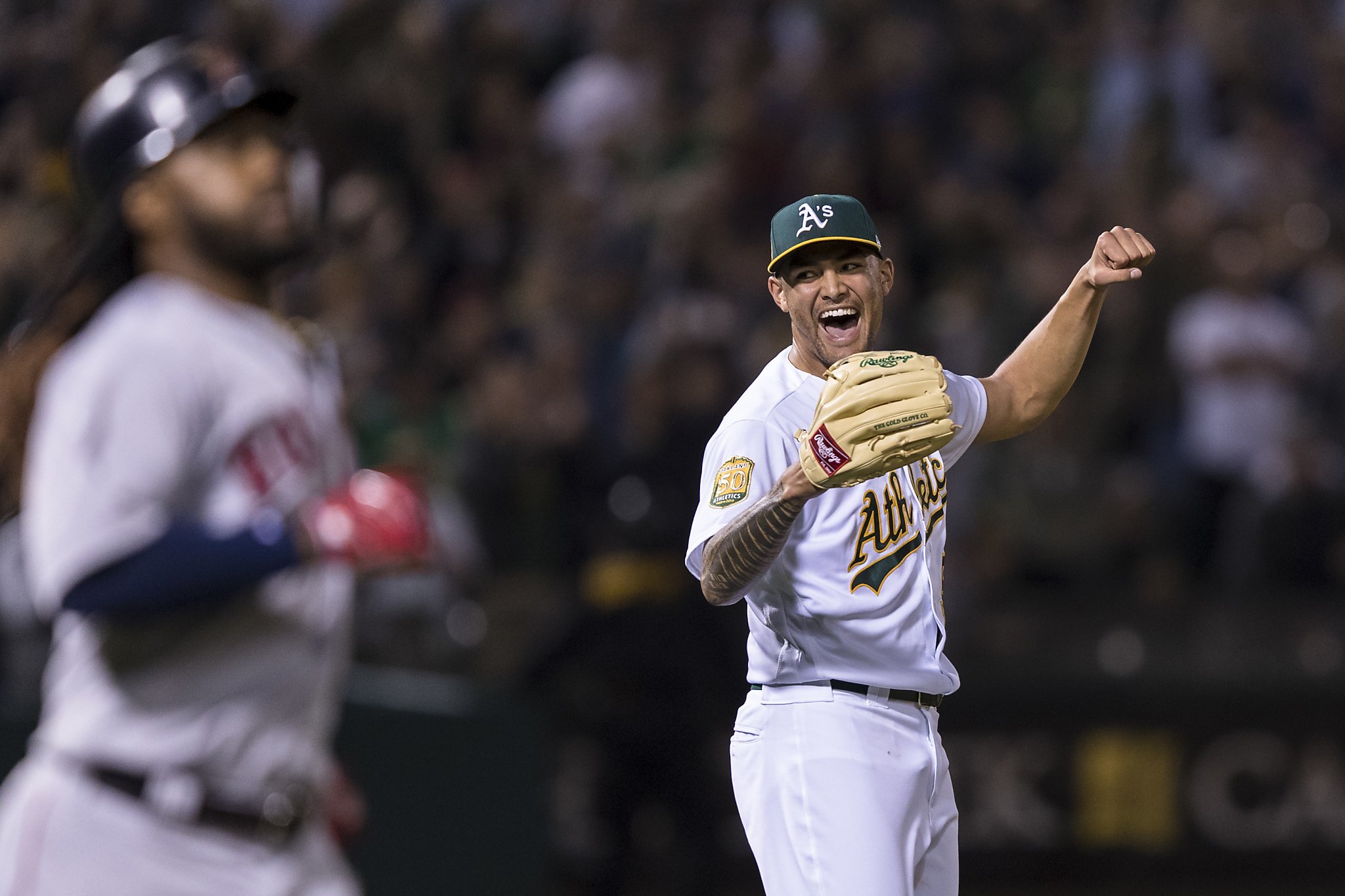A's Sean Manaea puts the baseball world on notice with no-hitter against  the hot-hitting Red Sox - The Athletic