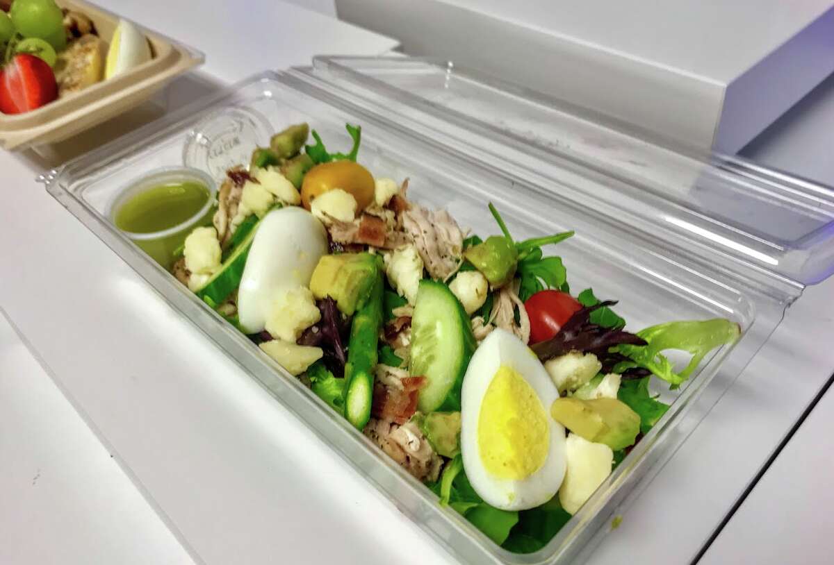 This economy class Cobb salad was a show stopper. I hope it becomes part of the new menu!