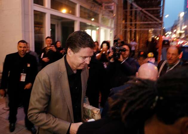 In SF appearance, optimistic James Comey puts on the charm