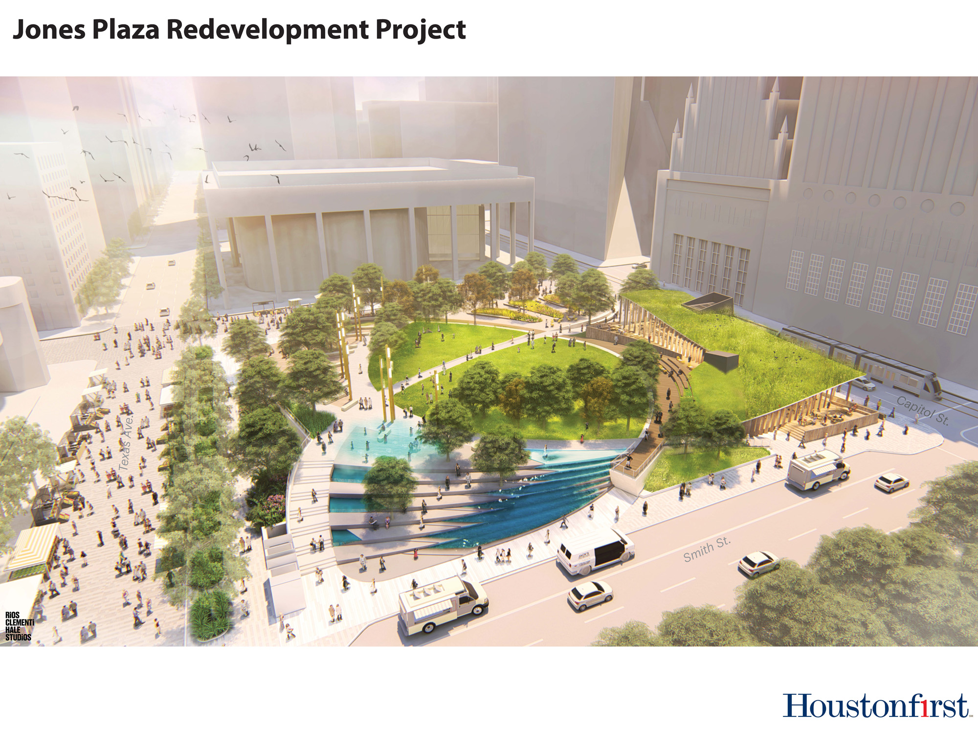 Houston's Jones Plaza to undergo a series of radical renovations - Houston Chronicle