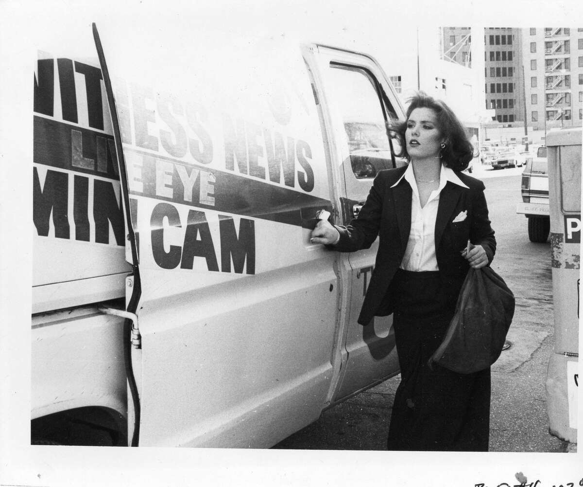 Vintage Deborah Knapp, who’s been delivering the news to local viewers for three decades, is seen on the job with the KENS “minicam” during her early years as anchor and reporter here.