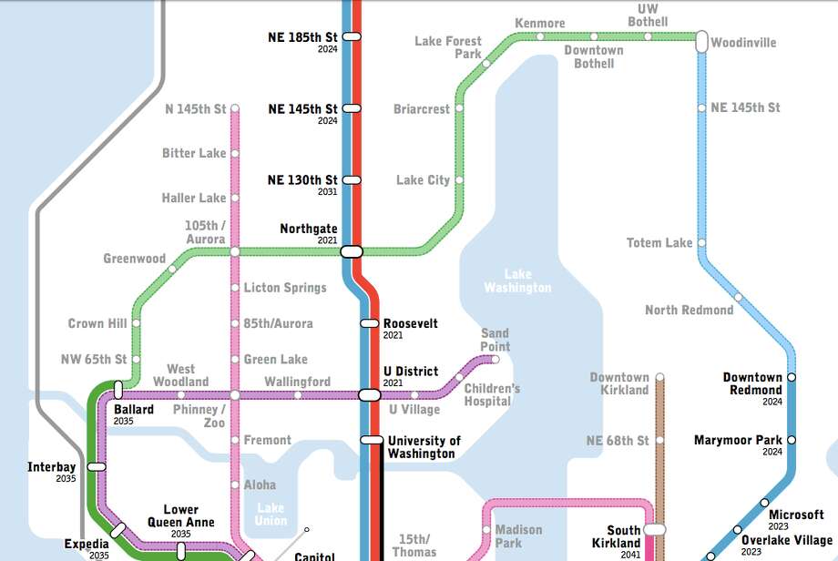 New light rail map shows transit Seattle only dreams of  seattlepi com