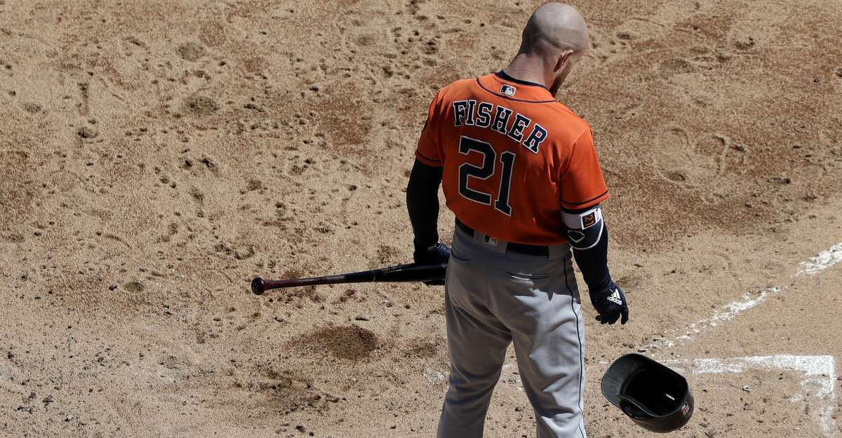 PHOTOS: Astros game-by-game Houston Astros' Derek Fisher drops his helmet after striking out swinging against the Chicago White Sox during the fourth inning of a baseball game Sunday, April 22, 2018, in Chicago. (AP Photo/Nam Y. Huh) Browse through the photos to see how the Astros have fared through each game this season.