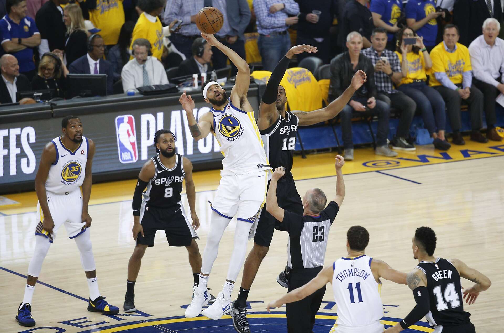Warriors beat Spurs in 5, face Pelicans in Western Conference semifinals, image size:1920x1268
