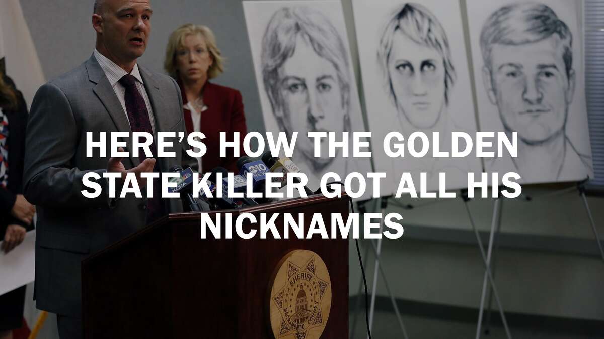Click ahead to see all the nicknames and origins behind the Golden State Killer. 