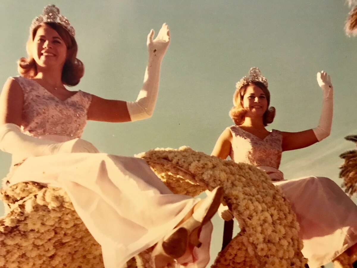 Amabel and Amalea Hart, who were both San Antonio College students at the time, did a lot of waving during Fiesta 1968.