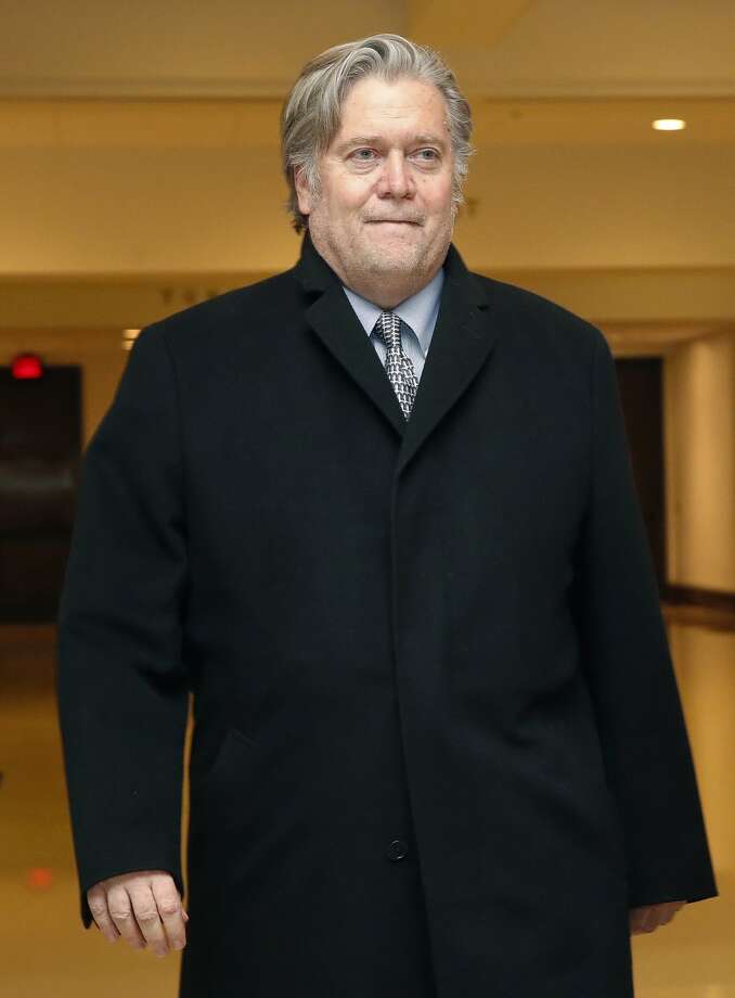   A bookstore owner in Virginia called the police after he said that a client had started harassing former White House strategist Steve Bannon in his store. Photo: Jacquelyn Martin, Associated Press 