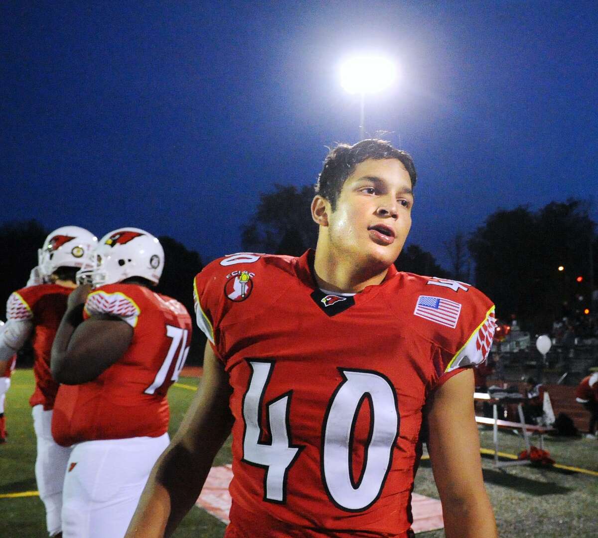 Greenwich’s Tysen Comizio rushed for 1,379 yards with 20 touchdowns last season.