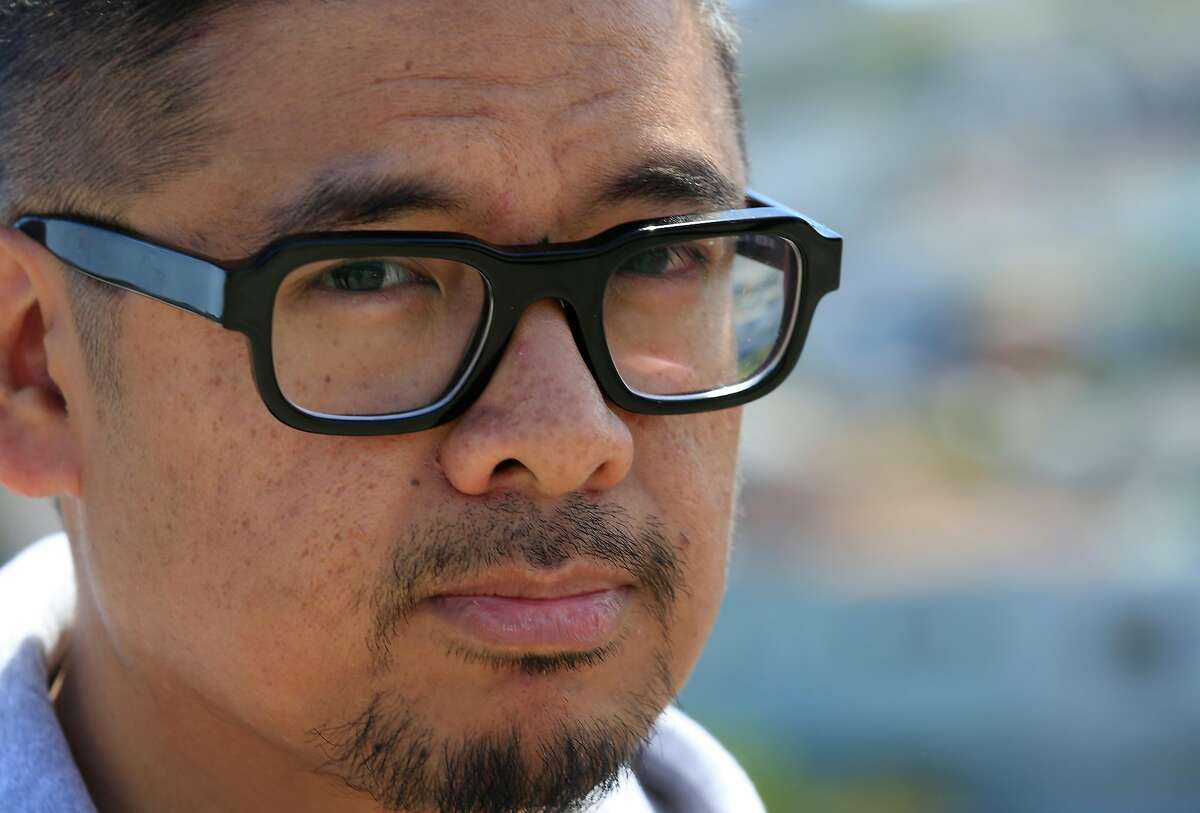 Filmmaker H.P. Mendoza stands for a portrait in the Excelsior District on Tuesday, April 24, 2018 in San Francisco, Calif.