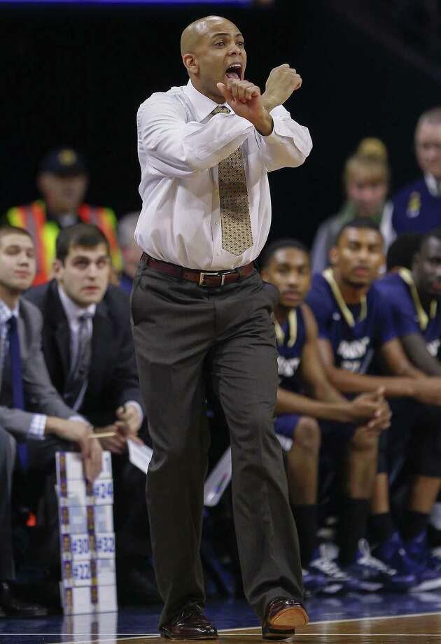 SOUTH BEND, IN - DECEMBER 09: Head coach Jamion Christian of the Mount St. Mary's Mountaineers is seen during the game against the Notre Dame Fighting Irish at Purcell Pavilion on December 9, 2014 in South Bend, Indiana. (Photo by Michael Hickey/Getty Images) ORG XMIT: 521949767 Photo: Michael Hickey, Getty / 2014 Getty Images