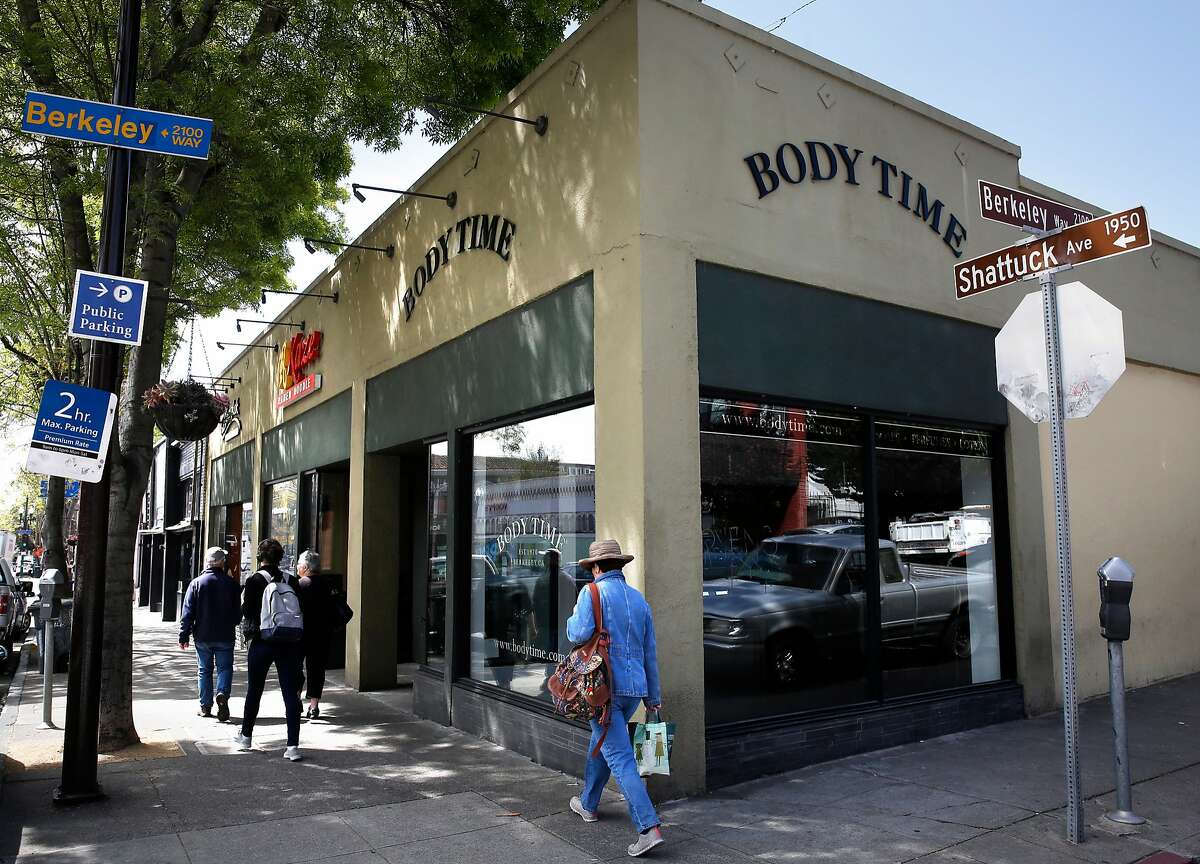 The Body Time shop on Shattuck Ave. in Berkeley, Calif. has shut down after being in business for the past 48 years, as seen on Thurs. April 26, 2018.