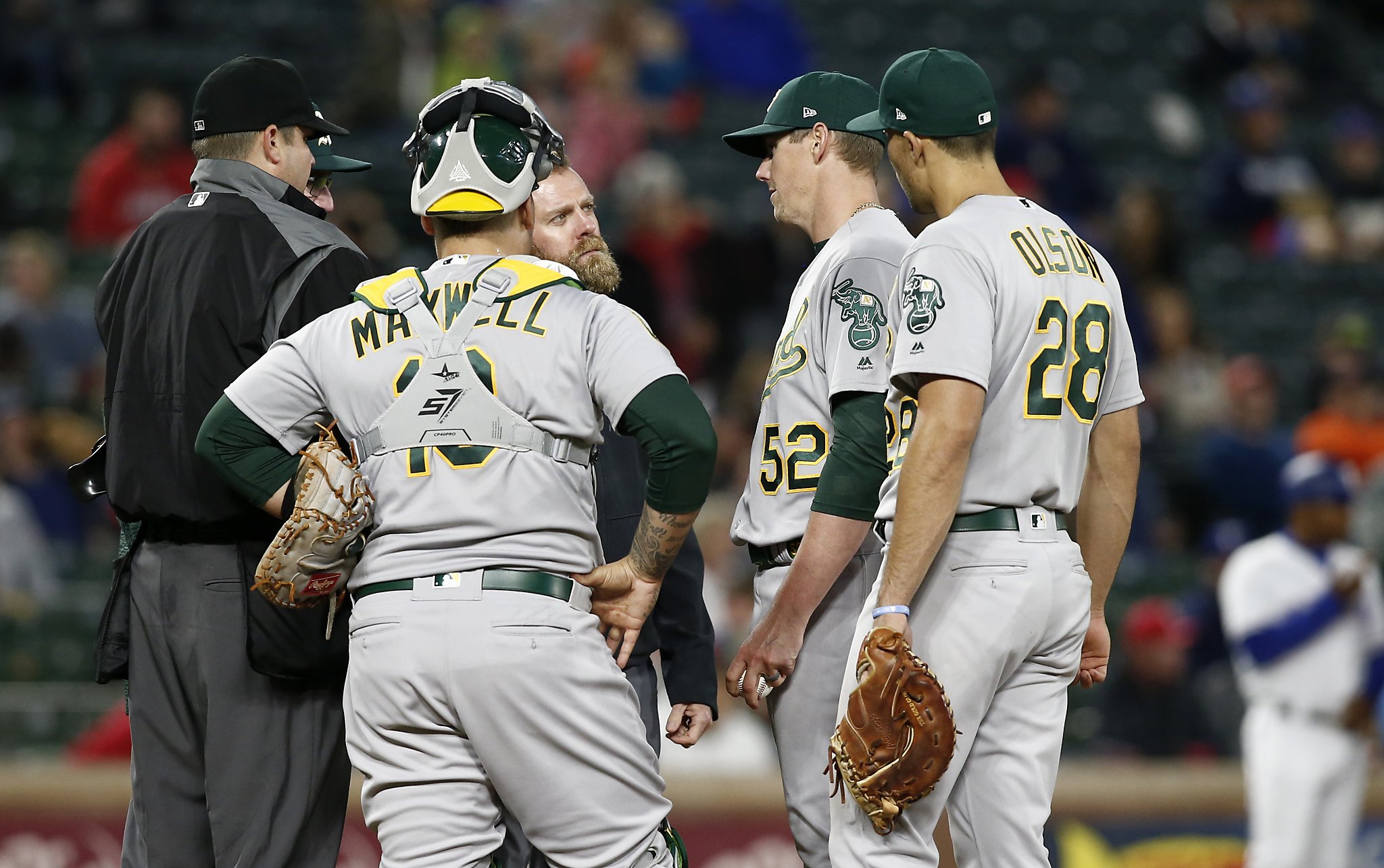 A’s place lefty Ryan Buchter on DL, recall Coulombe, reinstate Petit