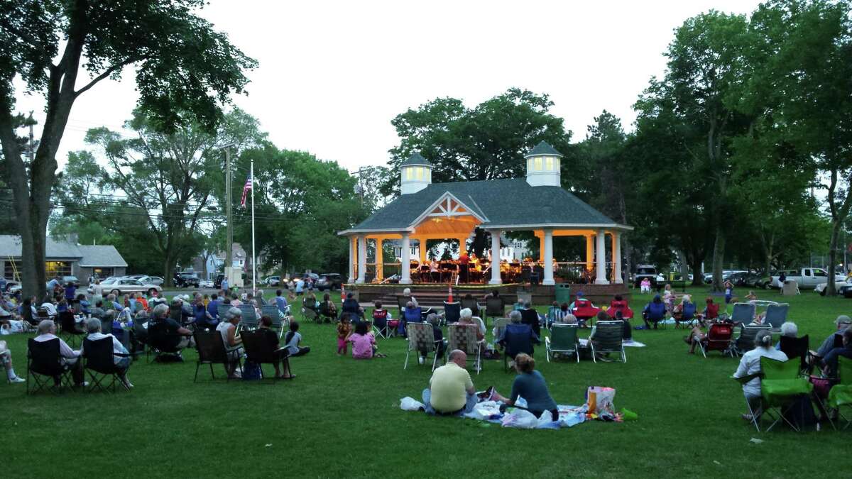 Members of the Stratford Community Concert Band will present free evening concerts on Tuesday, June 9, and Tuesday, July 7, at the Paradise Green Gazebo, Stratford. Wayne Hiller, of Bridgeport, will conduct.